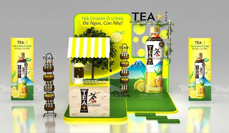 lắp đặt booth quảng cáo ấn tượng