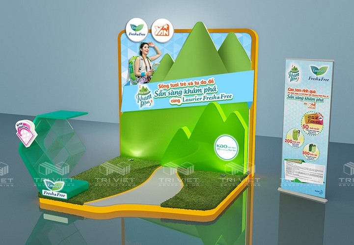 làm booth quảng cáo doanh nghiệp