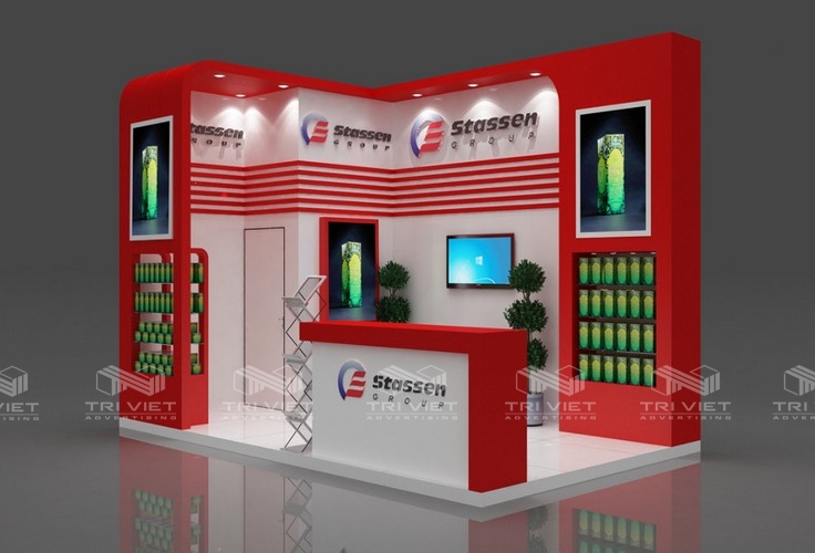 lắp đặt booth quảng cáo chuyên nghiệp