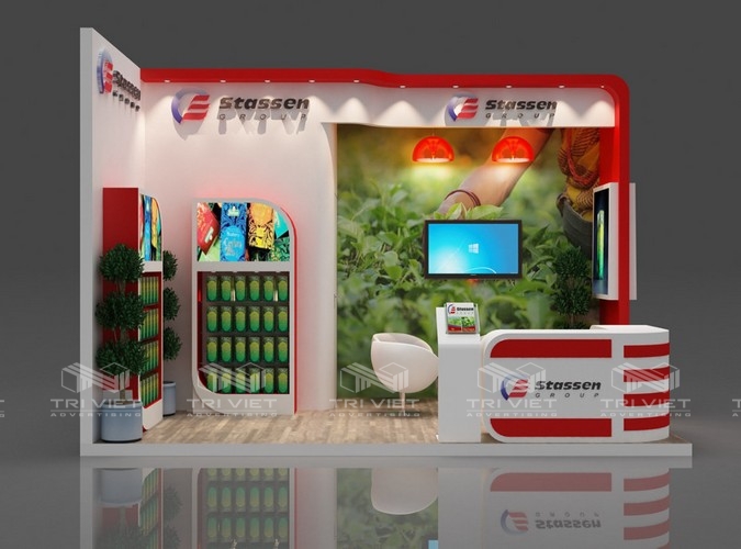 lắp đặt booth quảng cáo trọn gói