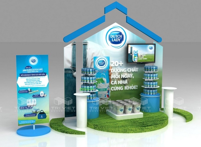 làm booth quảng cáo