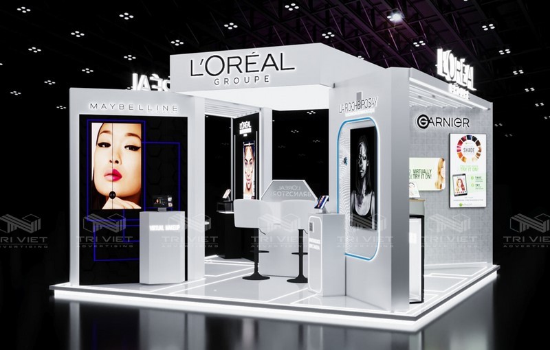 thiết kế booth quảng cáo chuyên nghiệp