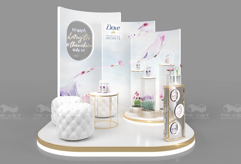 lắp đặt booth quảng cáo gần đây