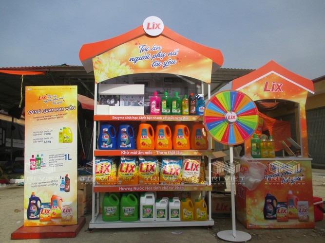 thi công booth quảng cáo rẻ