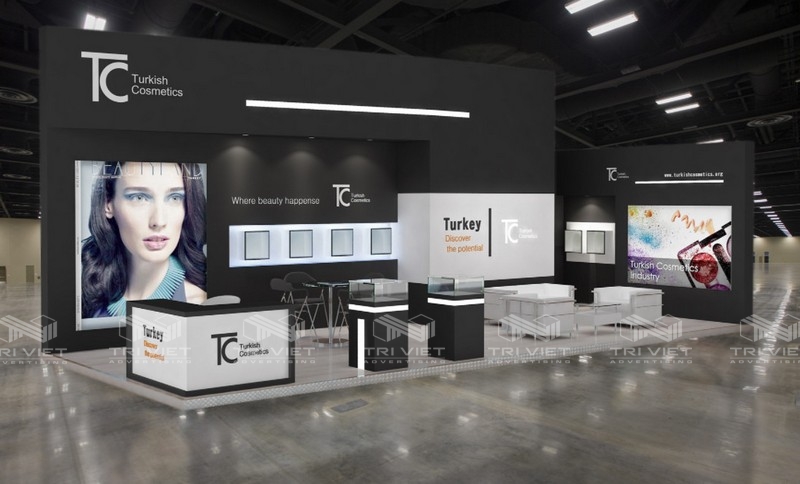 thiết kế booth quảng cáo