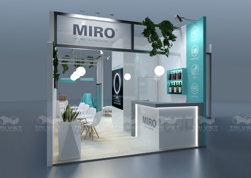 thiết kế booth bán hàng khuyến mãi