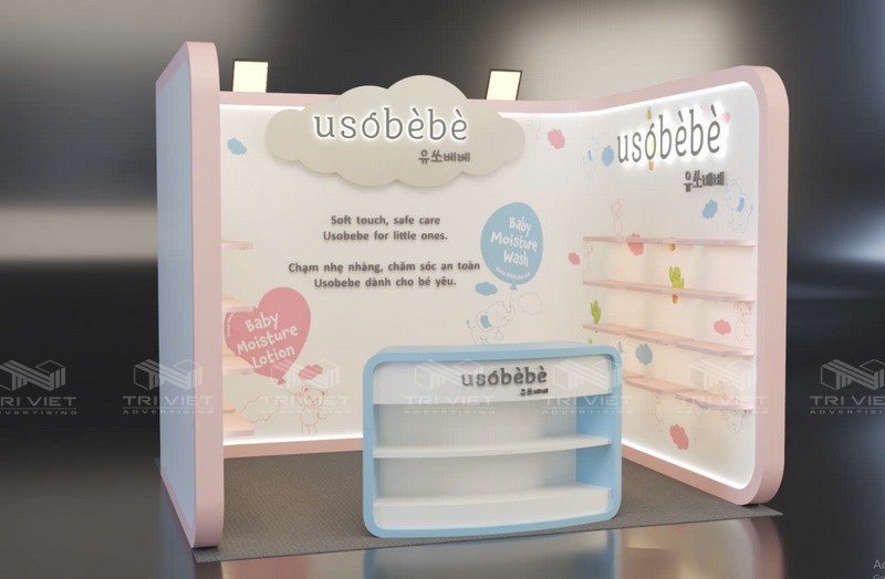 làm booth quảng cáo sản phẩm