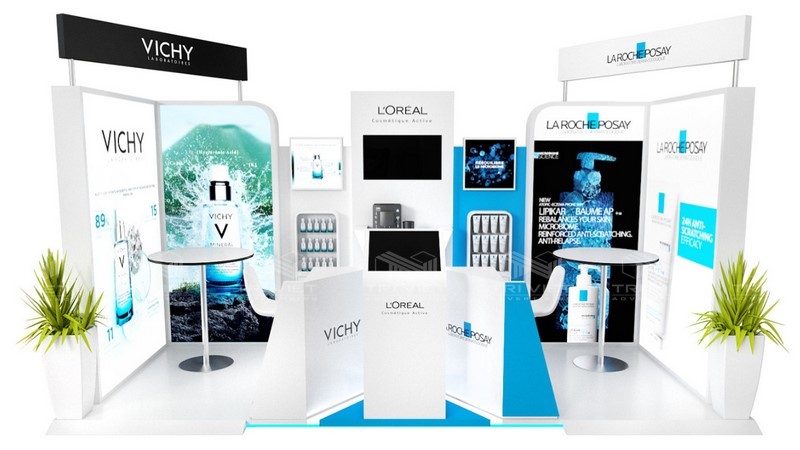 thi công booth