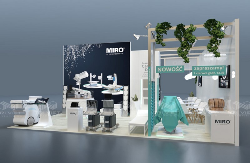 thiết kế booth bán hàng quảng cáo