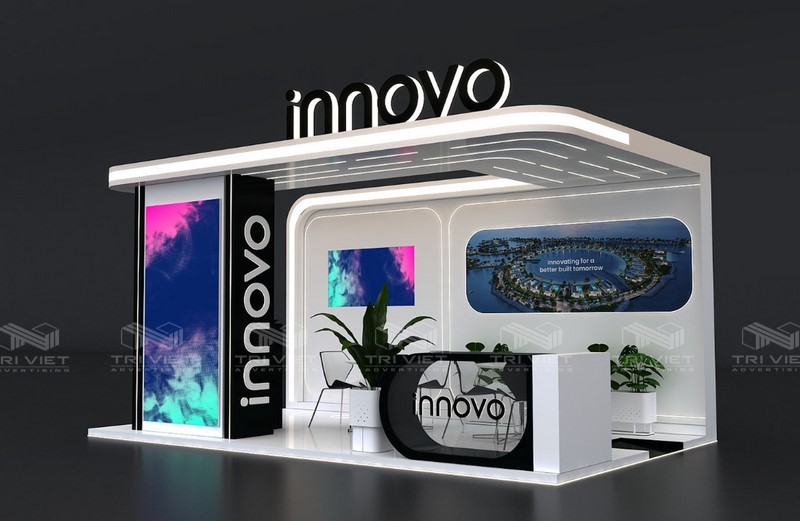 thiết kế booth quảng cáo giá rẻ