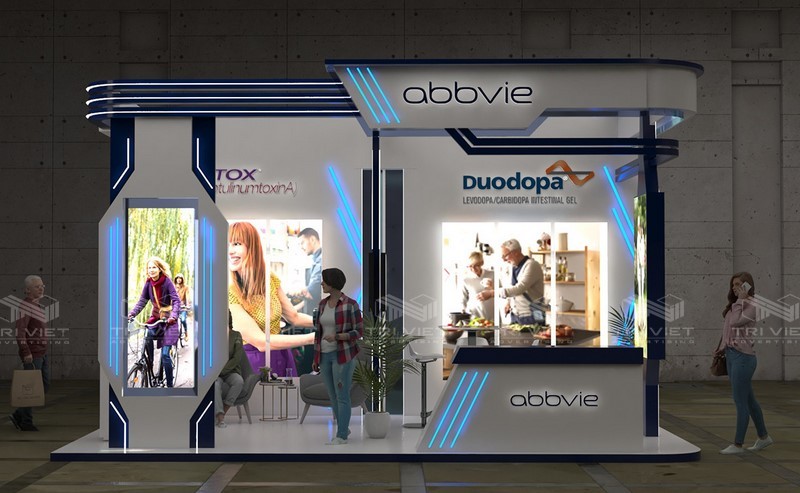 thiết kế booth quảng cáo đẹp