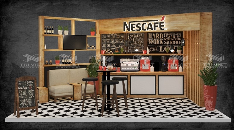 làm booth quảng cáo sản phẩm