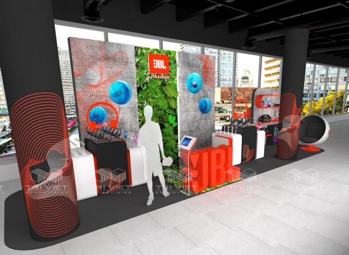 thiết kế booth bán hàng giá bao nhiêu