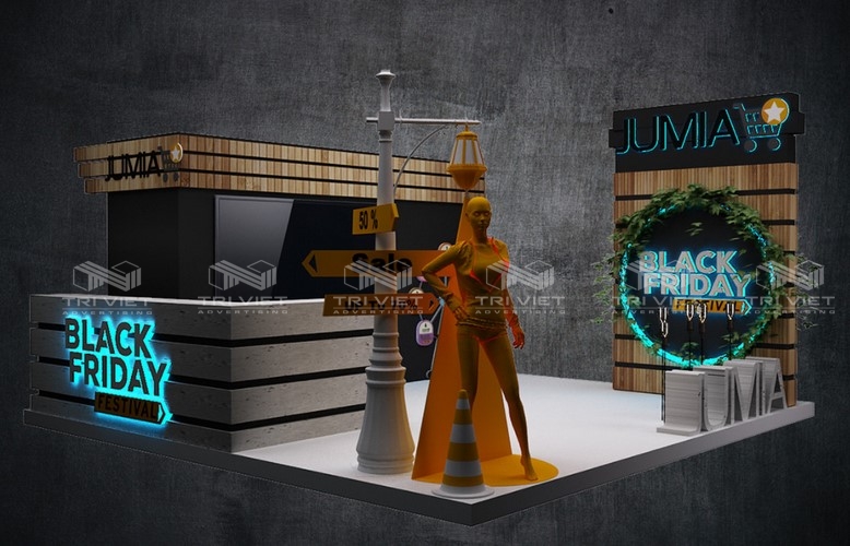 làm booth quảng cáo sản phẩm