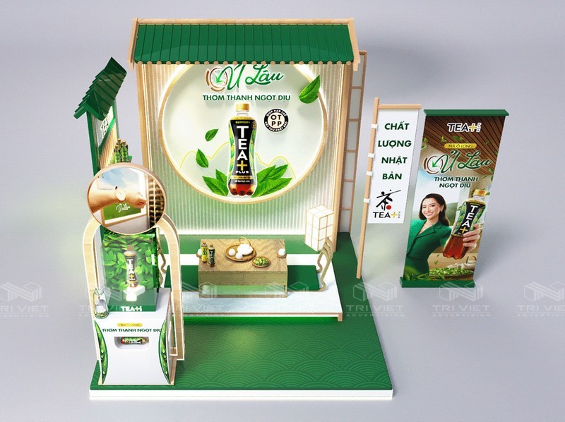 booth trưng bày sản phẩm giá rẻ