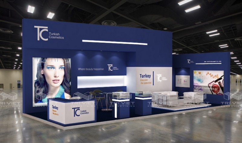 thiết kế booth quảng cáo giá rẻ