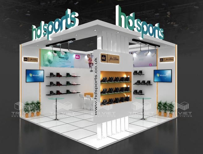 thiết kế booth bán hàng quảng cáo
