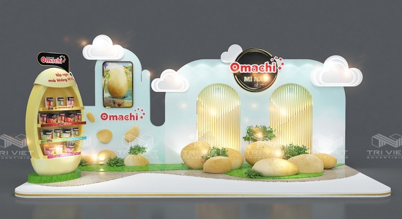 booth trưng bày sản phẩm giá rẻ bền