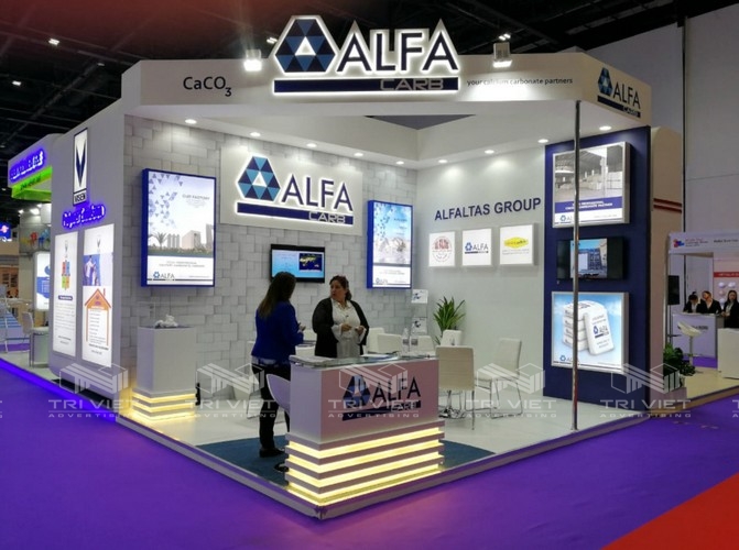 làm booth quảng cáo doanh nghiệp