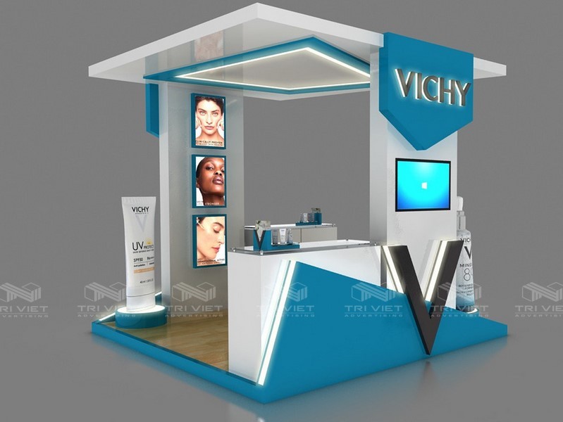 booth quảng cáo mỹ phẩm