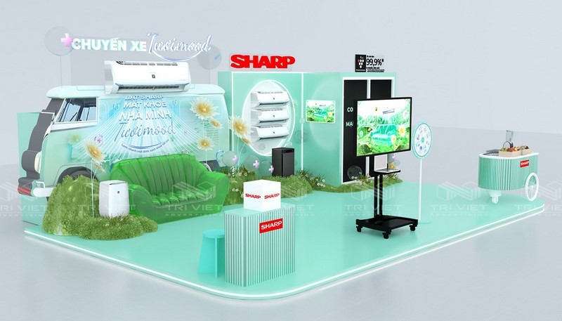 gian hàng trưng bày