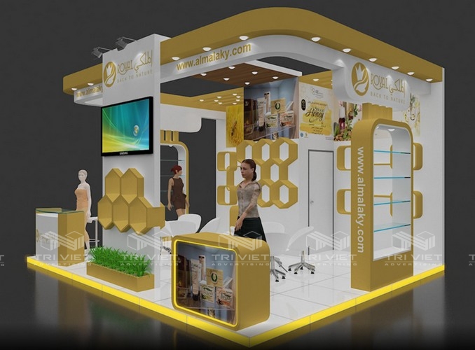 thi công booth quảng cáo giá rẻ gần đây