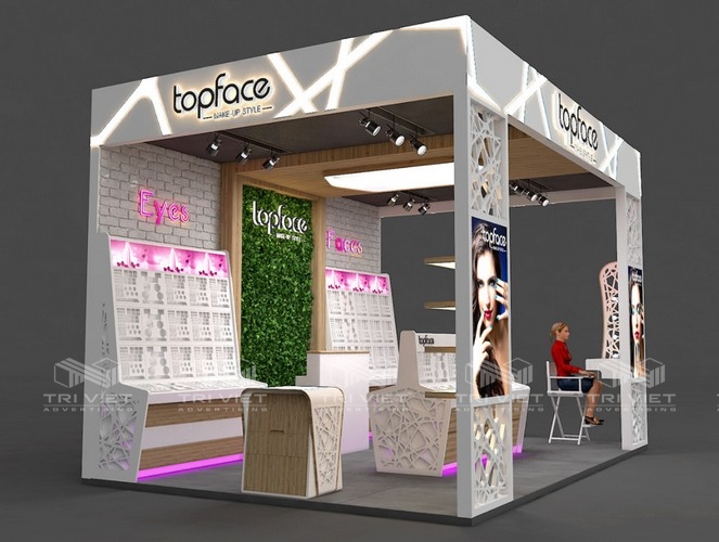 booth trưng bày sản phẩm giá rẻ