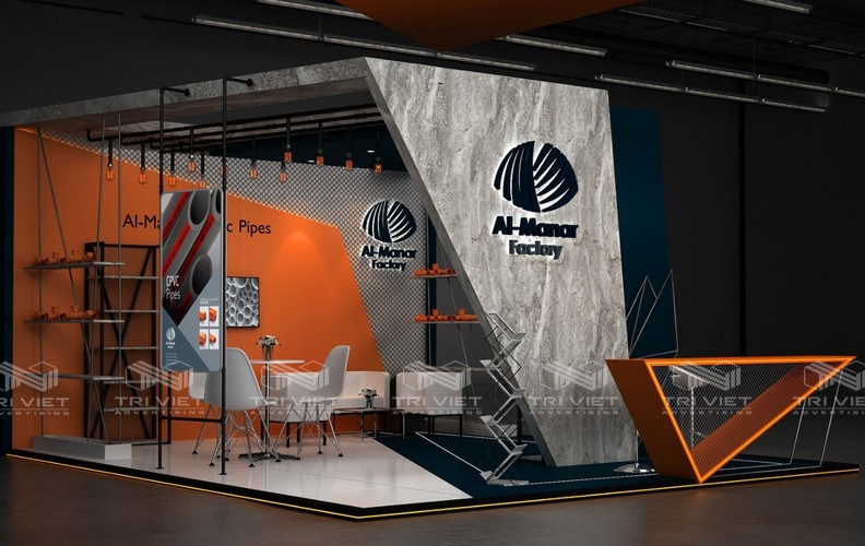 thiết kế booth quảng cáo mẫu đẹp