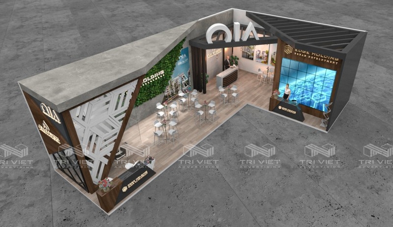 chuyên thiết kế booth quảng cáo