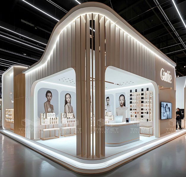 thi công showroom mỹ phẩm