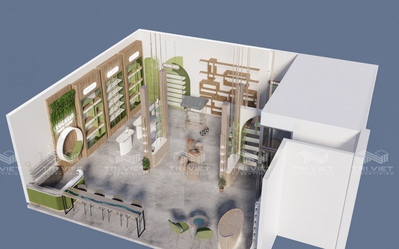 thi công showroom