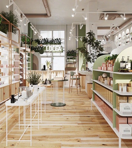 các mẫu thiết kế nội thất showroom