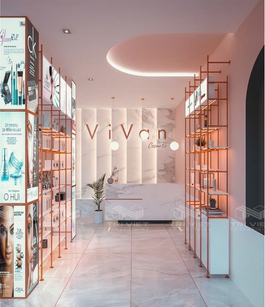 thiết kế showroom cửa hàng