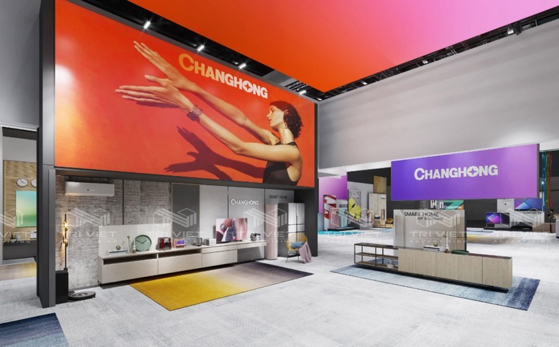 thiết kế thi công showroom máy tính