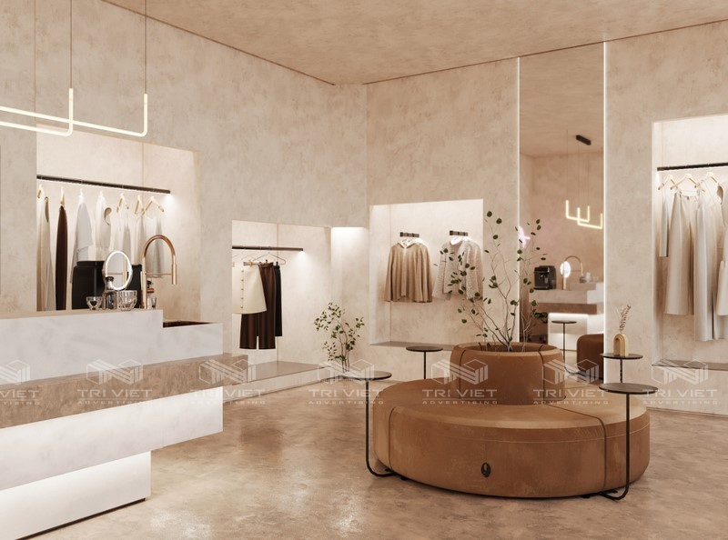 Thi công nội thất showroom quần áo