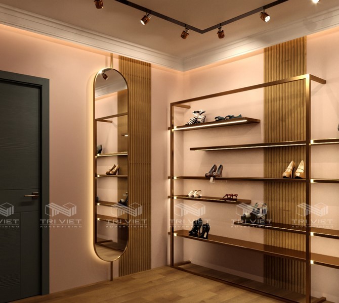 thi công gian hàng showroom