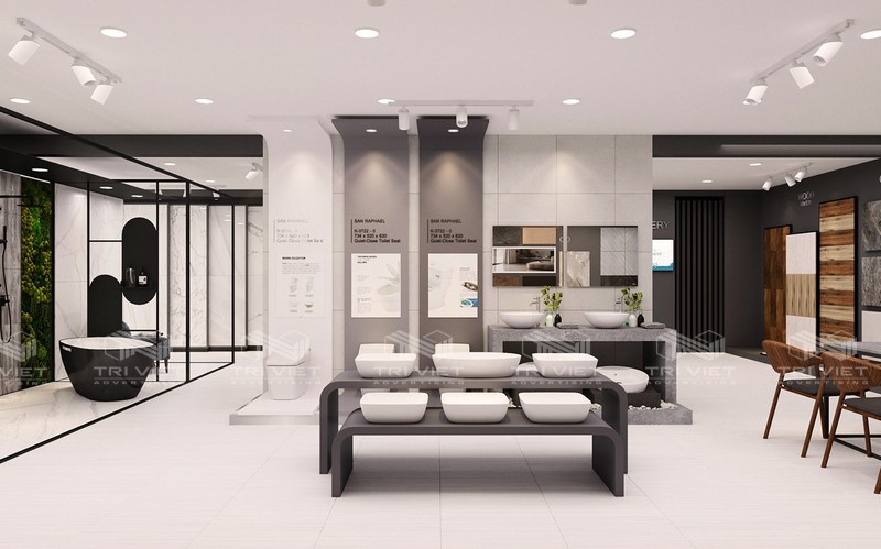 thiết kế nội thất showroom trưng bày