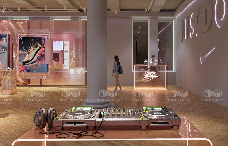 giá thiết kế nội thất showroom trưng bày