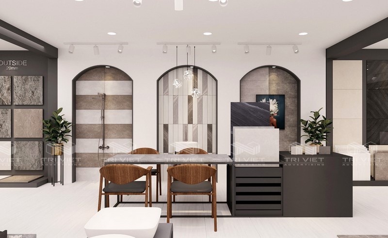 thiết kế showroom cửa hàng uy tín