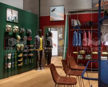 Thiết kế nội thất showroom thời trang nam công sở