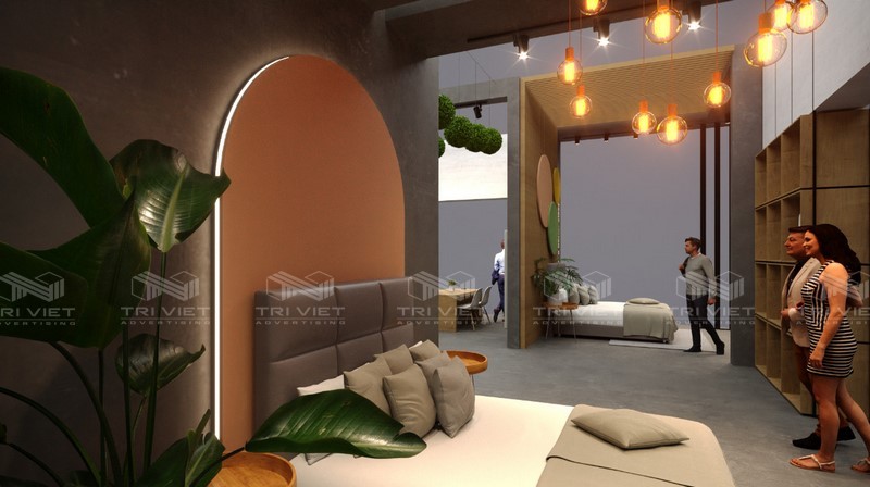 Phong cách thiết kế showroom nệm