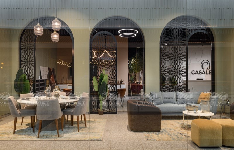 trang trí showroom đẹp làm việc