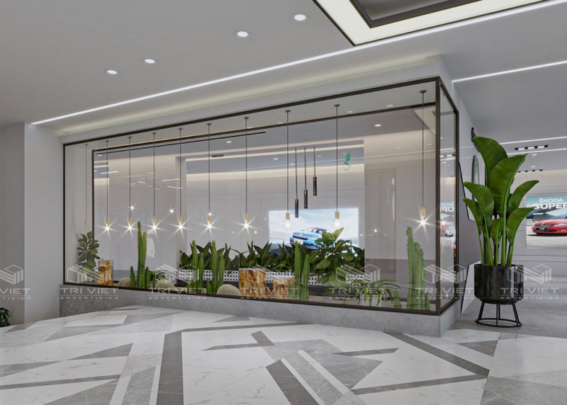 trang trí showroom đẹp hiện đại