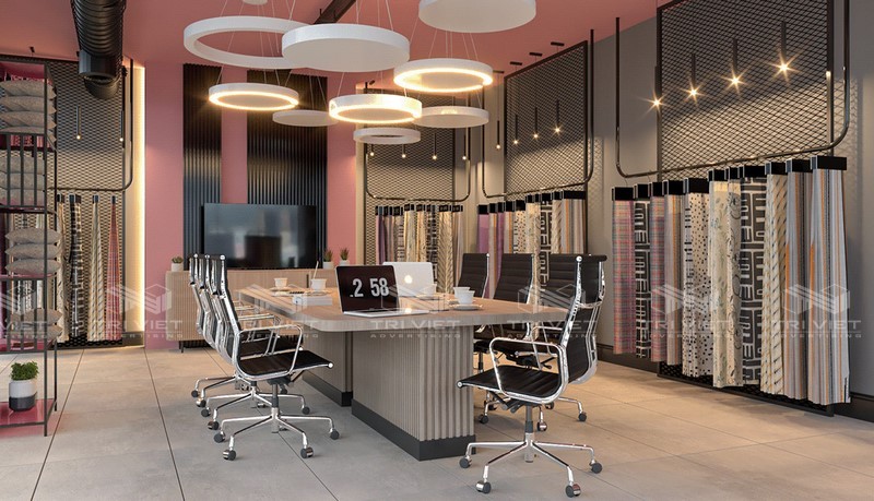 thiết kế phòng trưng bày quận 10