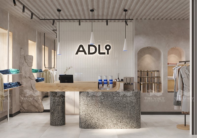 Thi công nội thất showroom quần áo