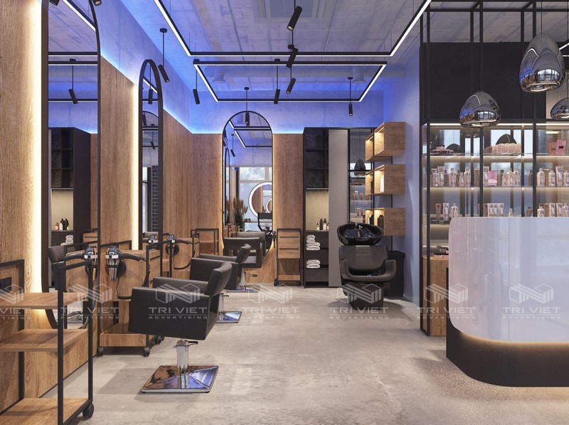 thiết kế showroom cửa hàng phong thủy