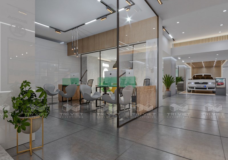 thiết kế nội thất showroom