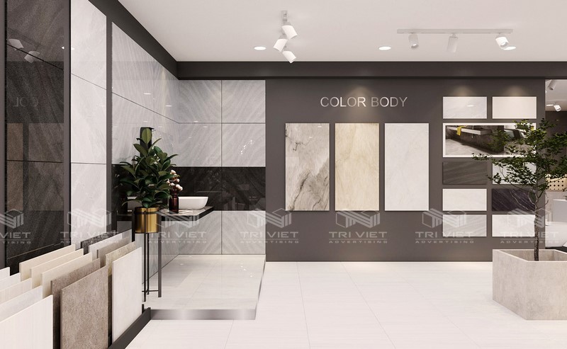 thi công showroom trưng bày sản phẩm chuyên nghiệp