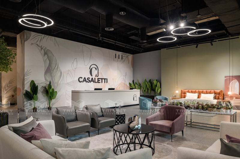 giá thiết kế nội thất showroom trưng bày