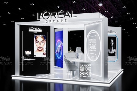 Công Ty Sản Xuất Booth Mỹ Phẩm Uy Tín Chất Lượng Mẫu Đẹp
